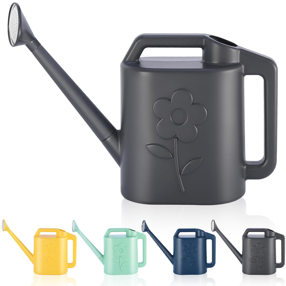 Front view of gegemaoyi 2 Gallon Watering Can in gray