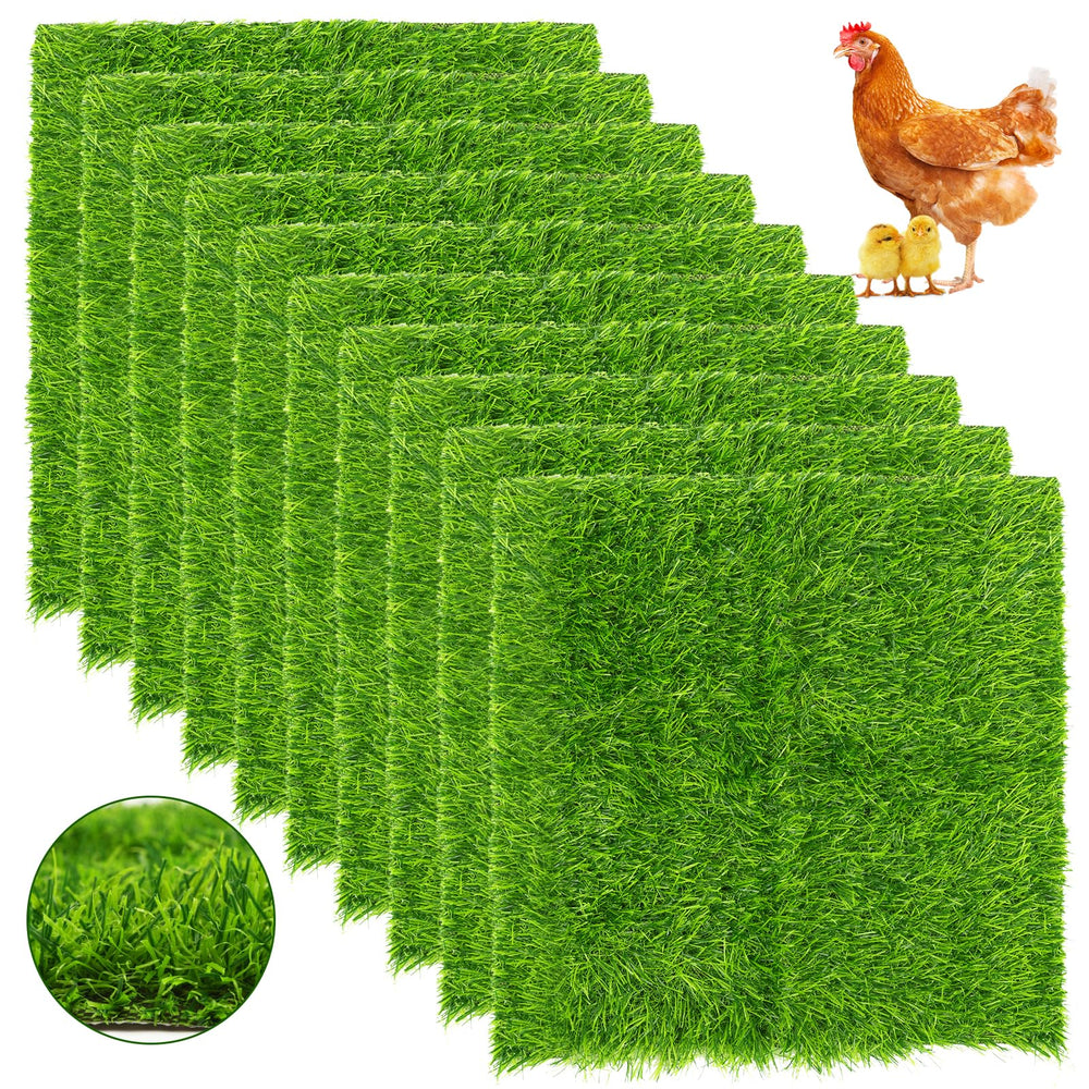 Front view of Generic Chicken Nesting Pads 12x12 inch green