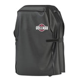 Front view of Grillman Waterproof BBQ Grill Cover 30 Inch in black