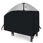 Front view of i COVER 28 inch Griddle Cover, charcoal color