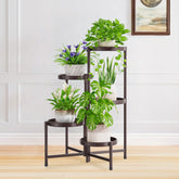 Front view of iDavosic.ly 5 Tier Large Plant Stand in Violet Bronze