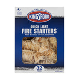 Front view of Kingsford Quick Light Fire Starter Rolls 32 Count pack
