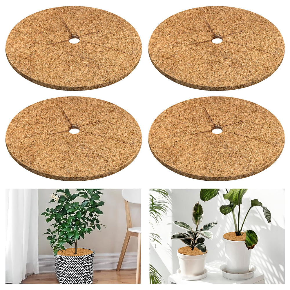 Front view of Legigo Coconut Fiber Mulch Ring 11.8 Inch