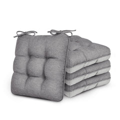 Front view of Love's cabin Memory Foam Chair Cushions in grey