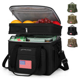 Front view of Maelstrom 23L Insulated Lunch Box in black