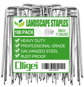 Front view of Oligei 5-inch galvanized garden stakes
