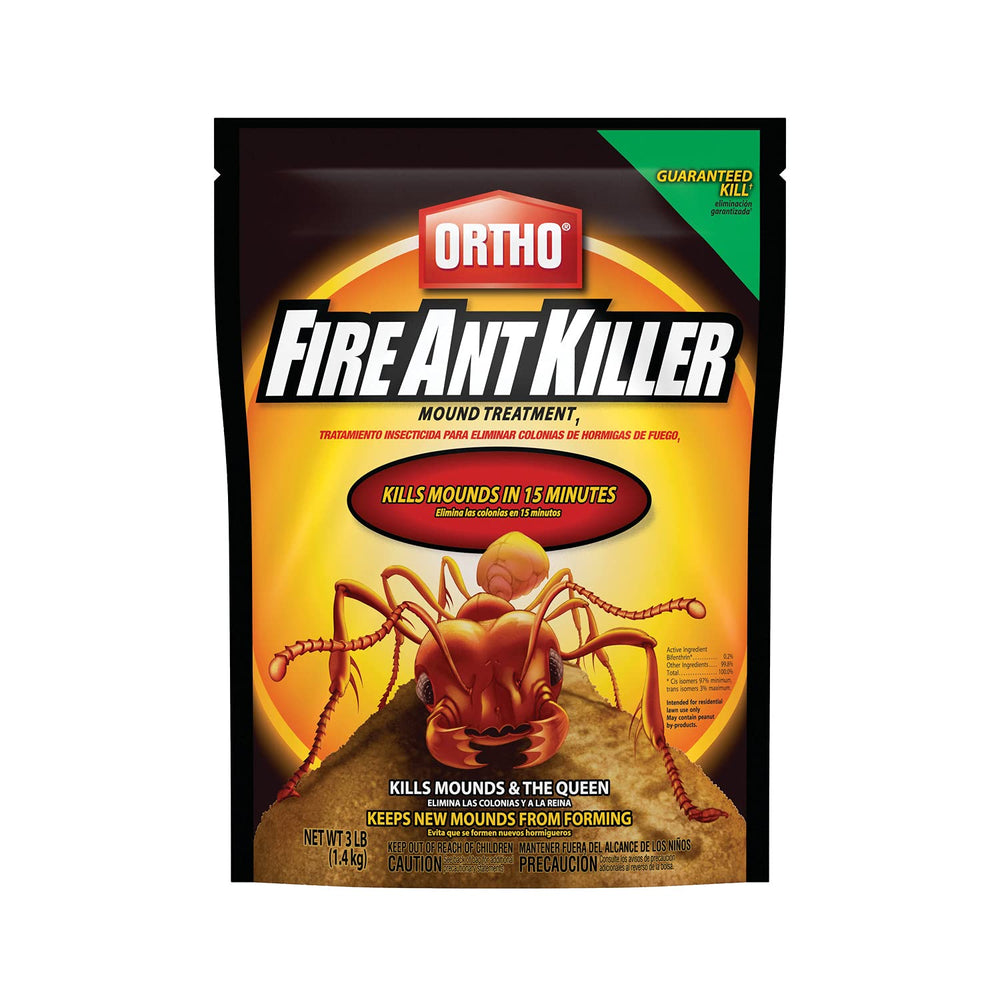 Front view of Ortho Fire Ant Killer Mound 3 lb granules