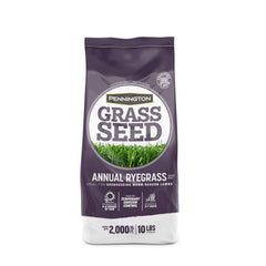 Front view of Pennington Annual Ryegrass Grass Seeds 10 lb bag
