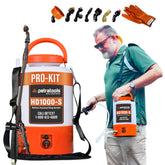 Front view of Petra Battery Powered Sprayer 1 Gallon Pro Kit