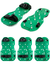 Front view of QWORK Spiked Shoes in green colour