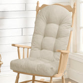 Front view of ROFIEJOX Rocking Chair Cushion in cream