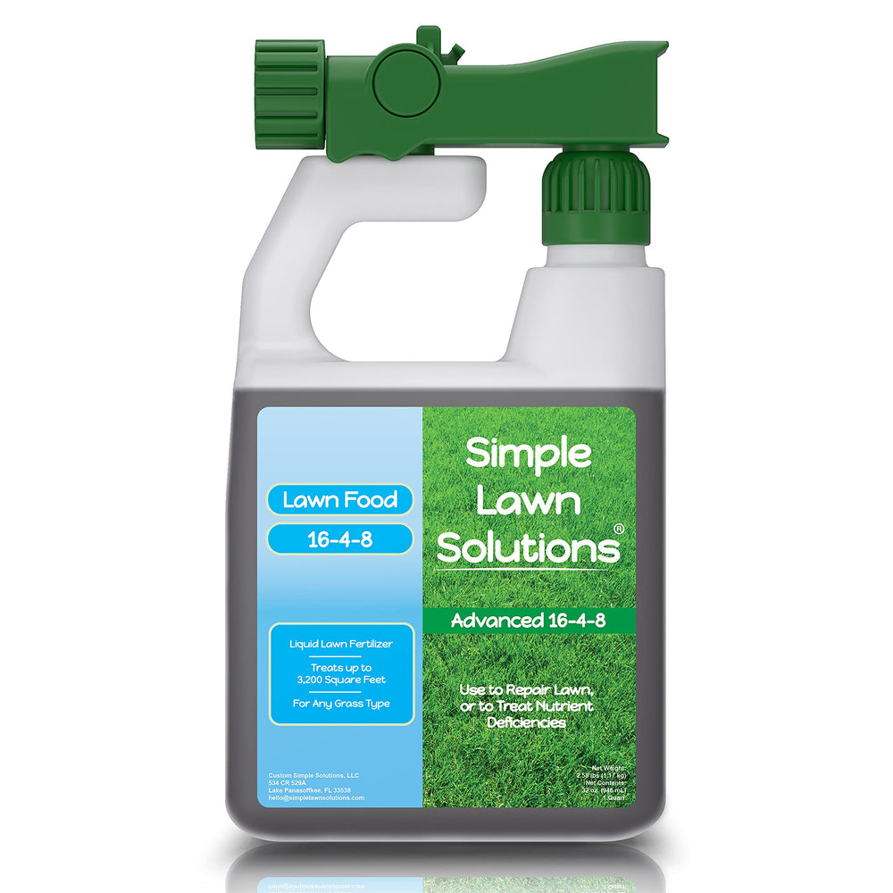 Front view of Simple Lawn Solutions 16-4-8 Liquid Fertilizer 32 oz