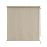 Front view of sunoff Outdoor Roller Shades in Sesame colour