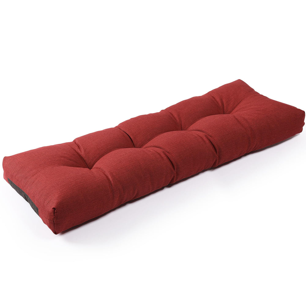 Front view of SUNROX LokGrip Non Slip Bench Cushion in burgundy