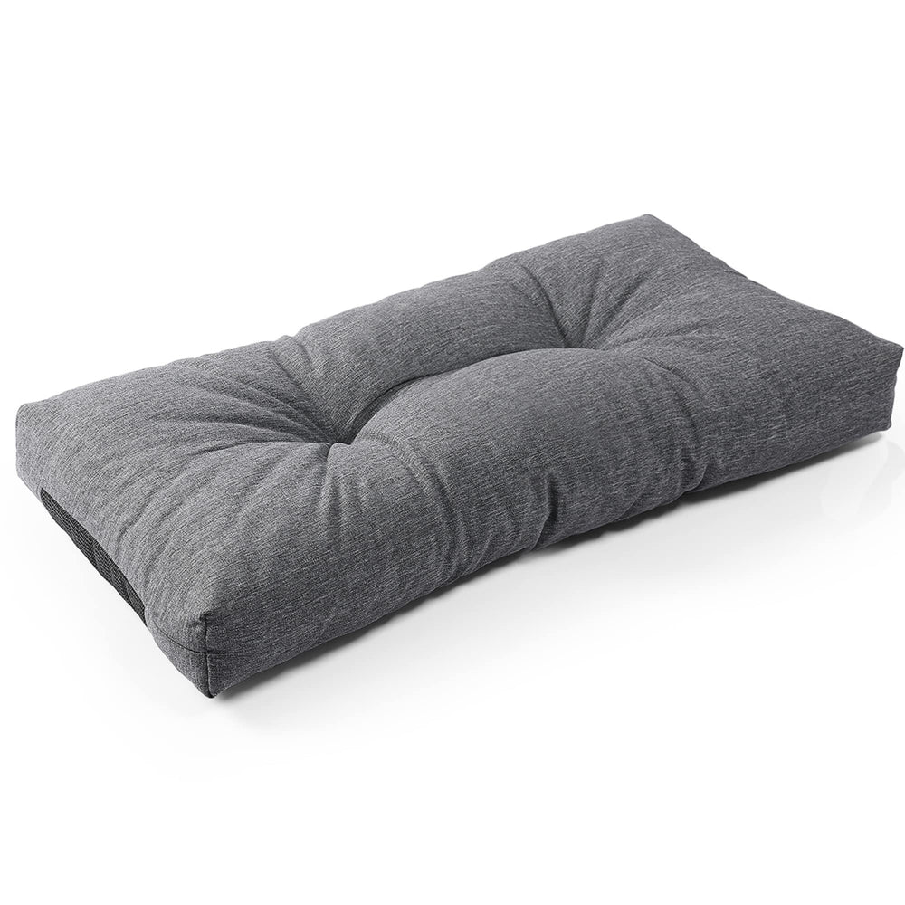 Front view of SUNROX LokGrip Non Slip Memory Foam Bench Cushion in Heather Charcoal