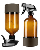 Front view of TERESRY 360° glass spray bottle in amber