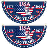 Front view of the 250th Anniversary USA Flag, 1.5 x 3 feet