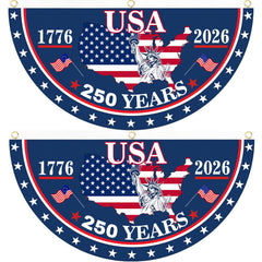 Front view of the 250th Anniversary USA Flag, 1.5 x 3 feet