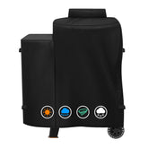 Front view of ZBXFCSH Heavy Duty Grill Cover for Pit Boss Phoenix Kettle