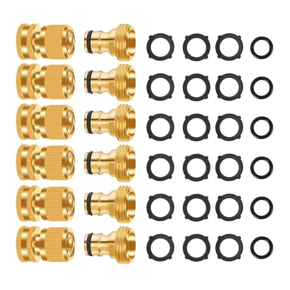 FRQNTKPA Garden Hose Quick Connector 3/4 inch male and female set