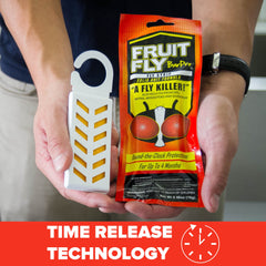 Fruit Fly BarPro strips packaging with product specifications