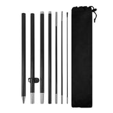 FSFLAG Feather Flag Pole Kit 6FT with ground spike in black