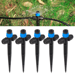 FULAIERGD 25 Pcs drip irrigation fan emitters with blue double locked head