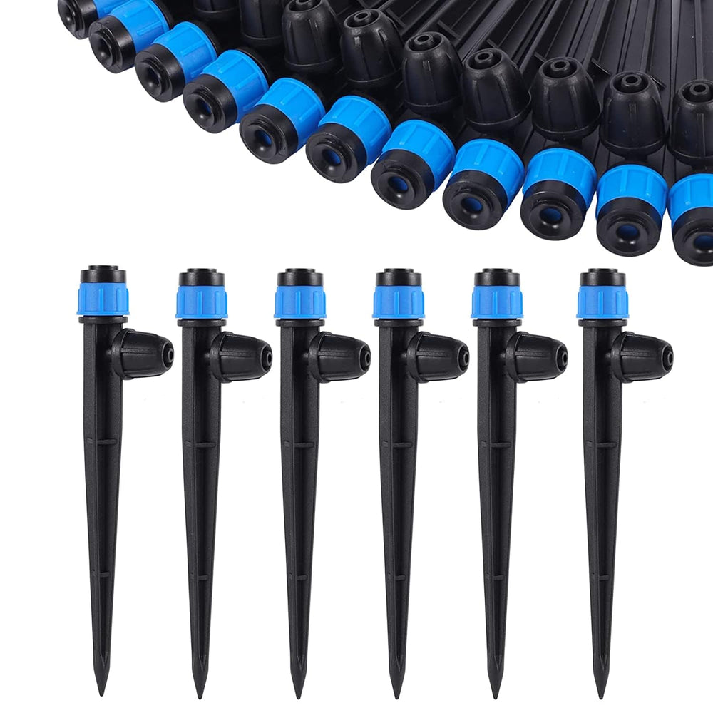 FULAIERGD 50 Pcs adjustable drip irrigation spray emitters set