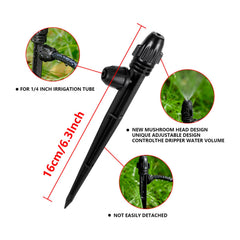 FULAIERGD plastic misting emitter with adjustable spray