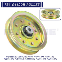 FULAIGE idler pulley side view showing double-sealed bearing