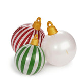 FUNBOY Giant Inflatable Light-Up Christmas Ornaments large 24-inch front view