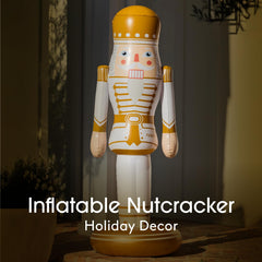 FUNBOY Gold Inflatable Nutcracker side view