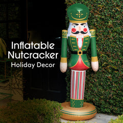 FUNBOY Inflatable Nutcracker in outdoor setting