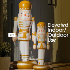 FUNBOY Inflatable Nutcracker in outdoor setting