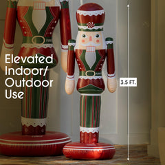 FUNBOY Inflatable Nutcracker in outdoor setting