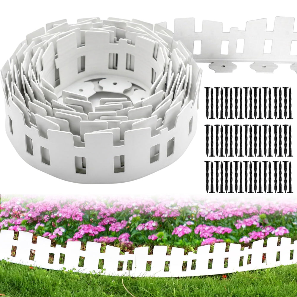 FunFanso 40FT landscape edging border white front view