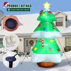 FunFanso Christmas tree inflatable with colorful candy canes