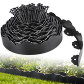 FunFanso Landscape Edging Border 50 FT black model front view