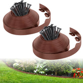FunFanso Landscape Edging Border Kit 2-Inch x 66 FT, Brown