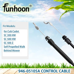 Funhoon 946-05105A Clutch Control Cable packaging