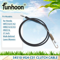 Funhoon Clutch Cable with Honda mower compatibility