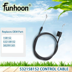 Funhoon Control Cable with 'Z' bend ends