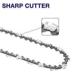 FUNKYWOO chainsaw chain in use on a log