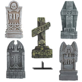 FUNPENY Halloween foam tombstone with RIP design front view