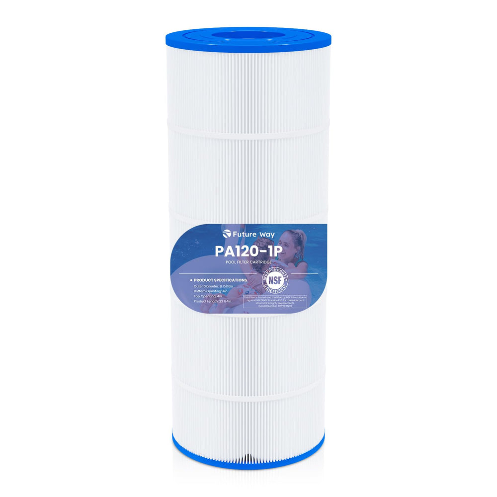 Future Way Pool Filter Cartridge front view with specifications