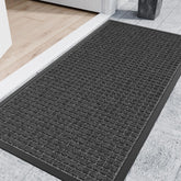 Futurwit 48" x 36" doormat gray squares front view