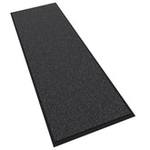 Futurwit Heavy Duty Doormat 72" x 24" gray stripe front view