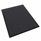 Futurwit Heavy Duty Doormat front view, gray stripe design