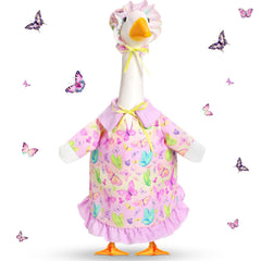 FuWeave Butterfly Goose Outfit purple pink front view