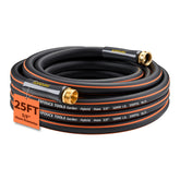 FXFOUCS 25ft heavy duty garden hose front view